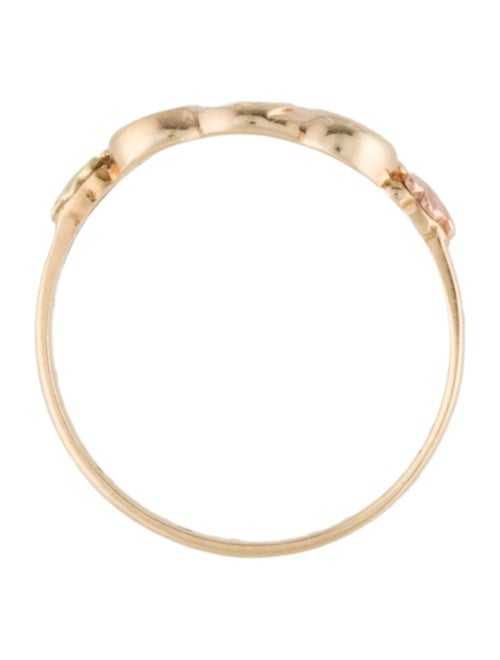 Ring 10K Diamond Double Heart Ring