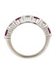 Ring 18K 1.10ctw Ruby & Diamond Band Ring