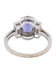 Ring 14K 1.52ct Tanzanite & Zircon Cocktail Ring