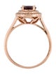 Ring 10K 1.71ct Rhodolite Garnet & Diamond Cocktail Ring
