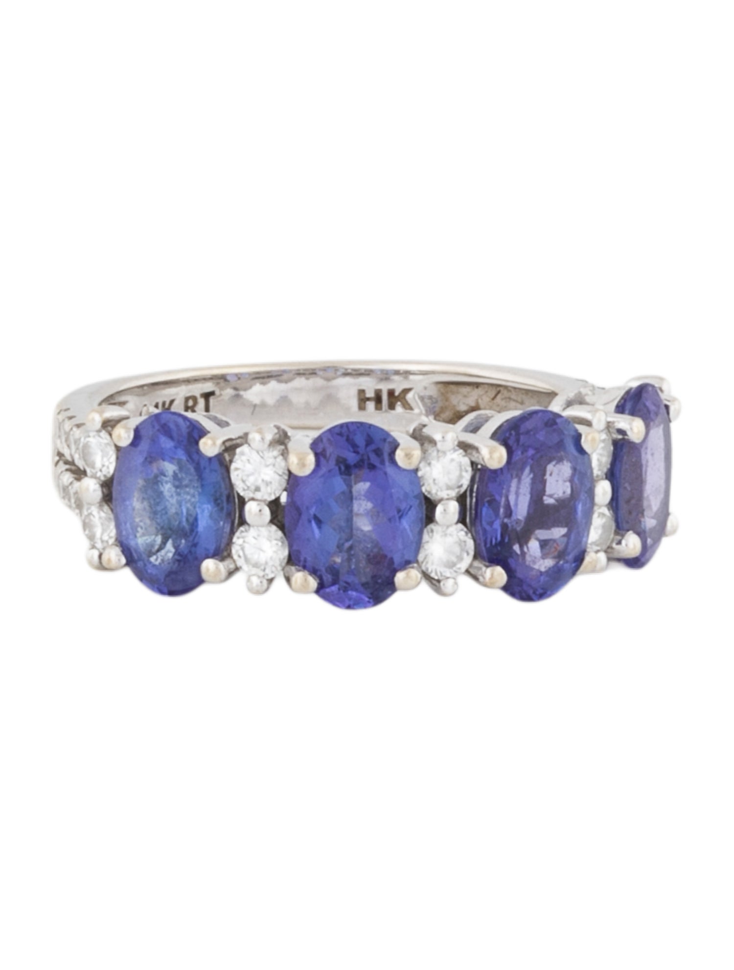 Ring 14K 3.08ctw Tanzanite & Diamond Band