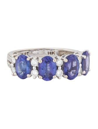 Ring 14K 3.08ctw Tanzanite & Diamond Band