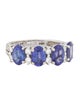 Ring 14K 3.08ctw Tanzanite & Diamond Band