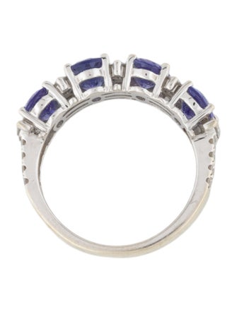 Ring 14K 3.08ctw Tanzanite & Diamond Band