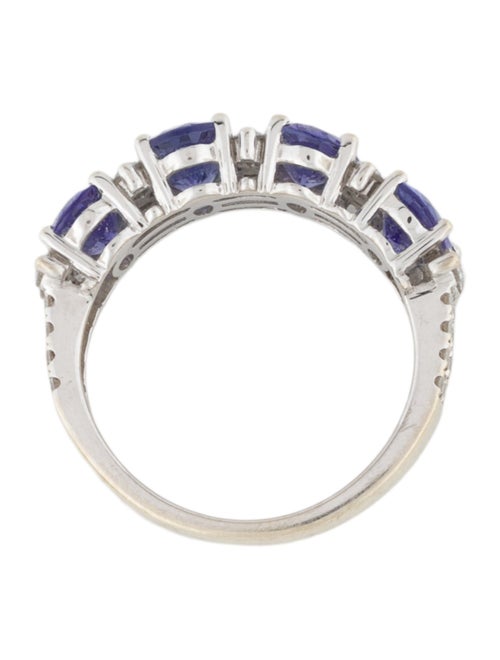 Ring 14K 3.08ctw Tanzanite & Diamond Band