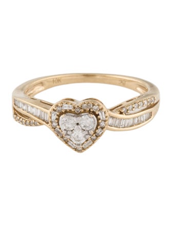 Ring 10K Diamond Cocktail Ring