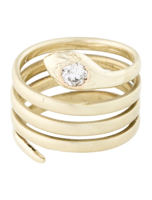 Ring 14K Diamond Snake Band