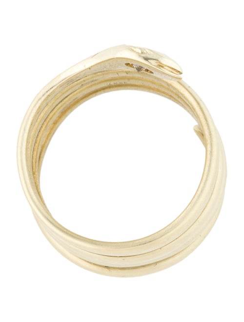 Ring 14K Diamond Snake Band