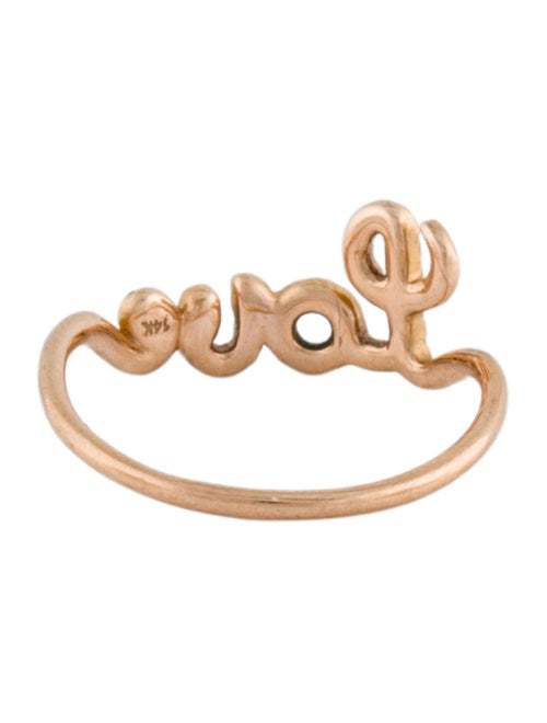 Ring 14K Diamond 'Love' Ring