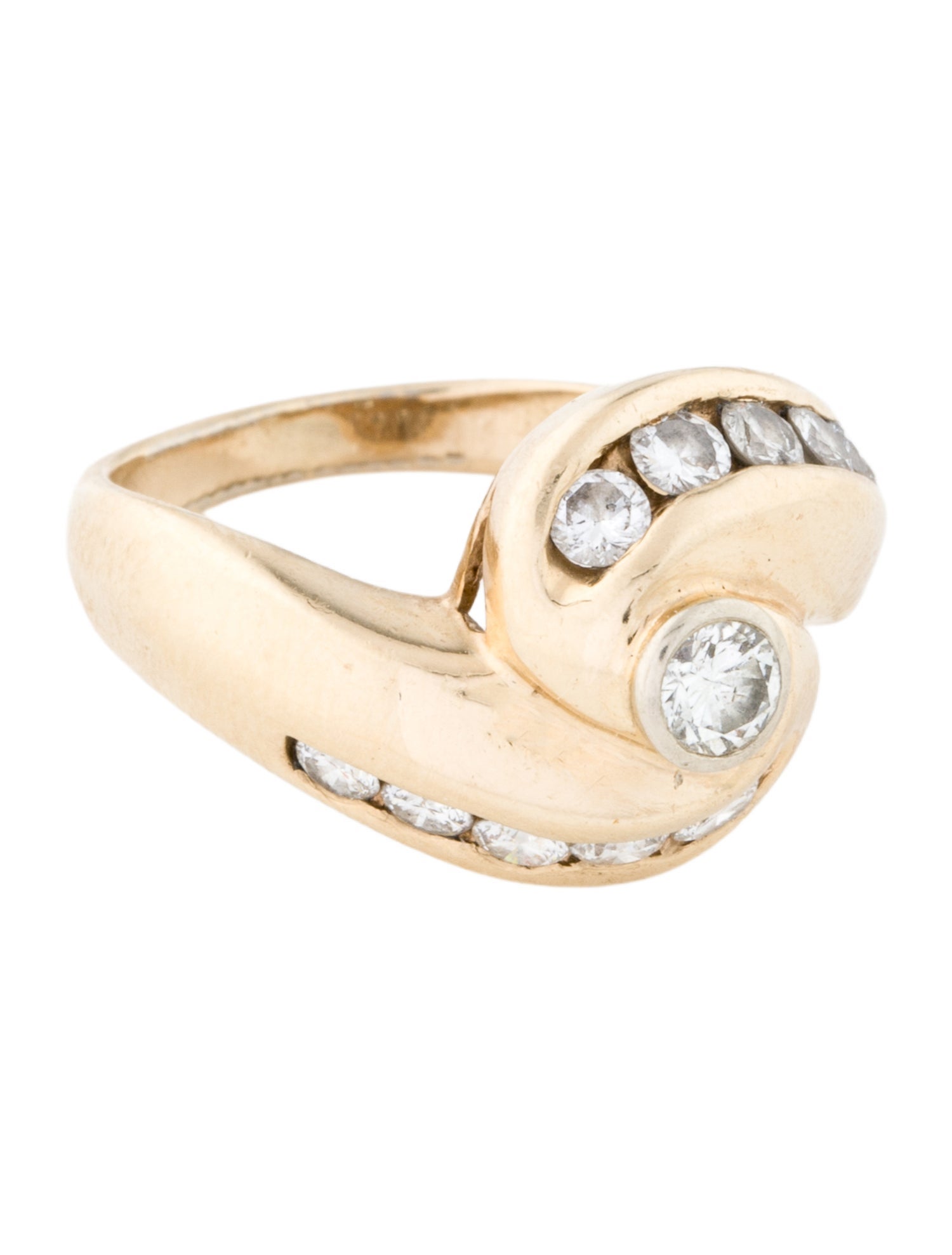 Ring 14K Diamond Cocktail