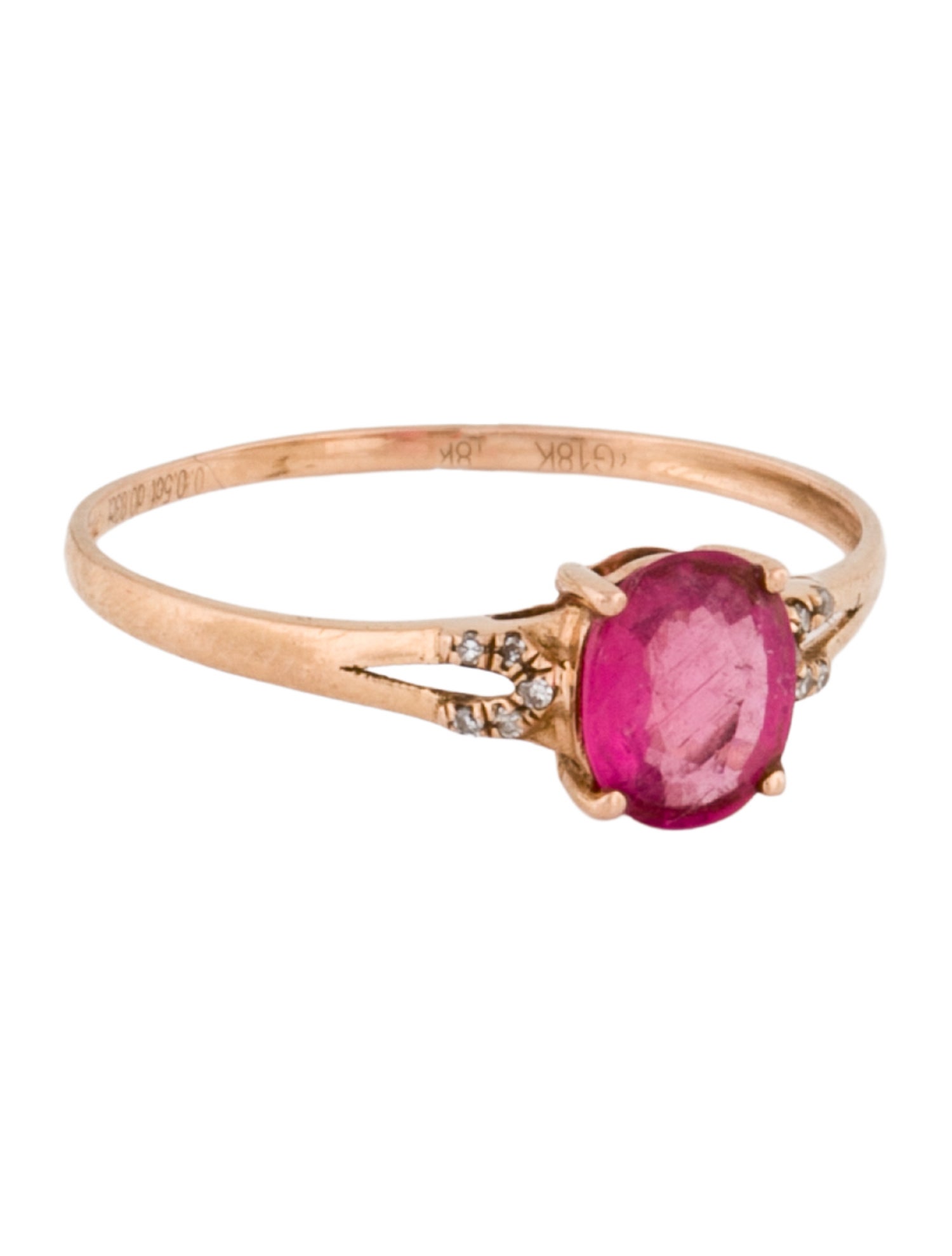 Ring 18K Tourmaline & Diamond