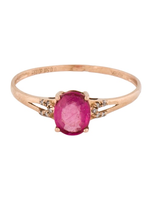 Ring 18K Tourmaline & Diamond Ring