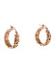 Ring 14K Woven Hoop Earrings