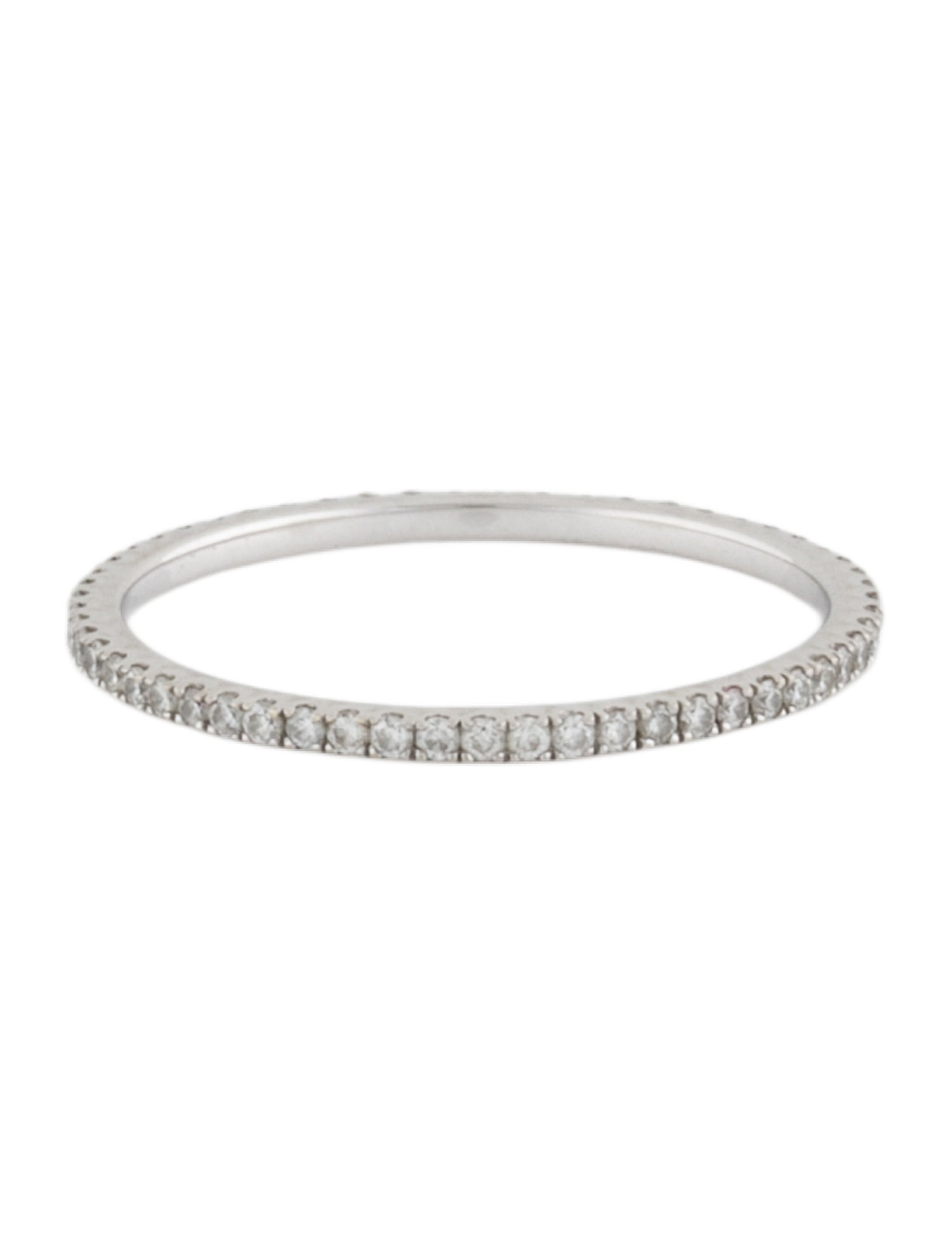 Ring 14K Diamond Ultra Thin Micro Pave Eternity Band