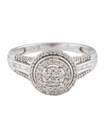 Ring 10K Diamond Cocktail Ring