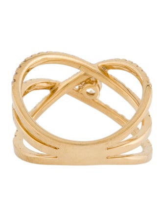 Ring 18K Diamond Crossover Band