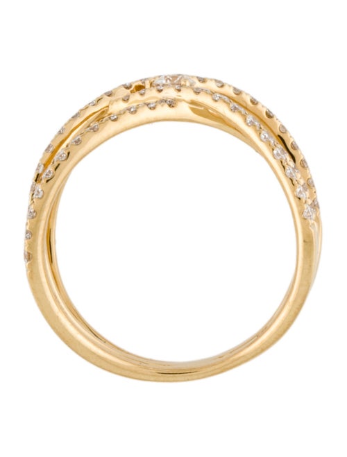 Ring 18K Diamond Crossover Band