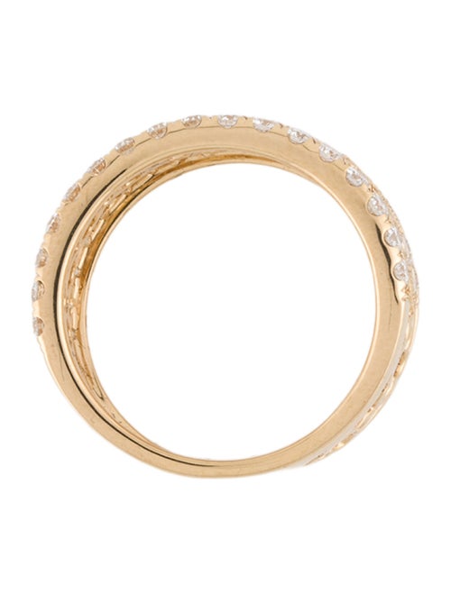 Ring 18K 1.72ctw Diamond Clover Openwork Band Ring