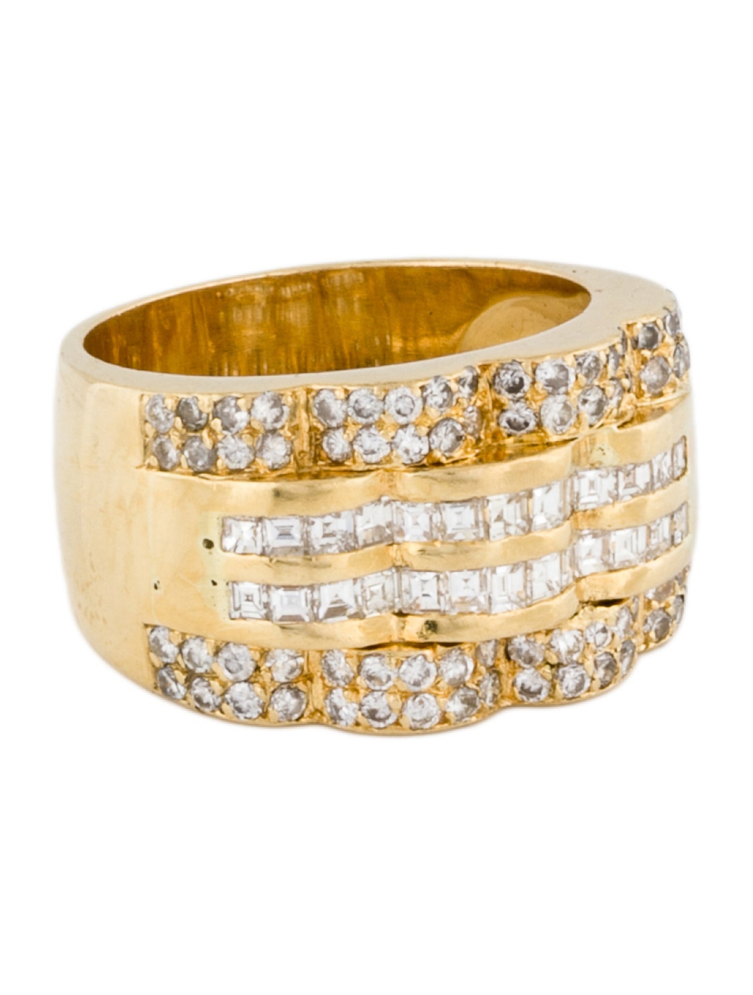 Ring 18K 1.15ctw Diamond Wide Band