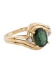 Ring 14K 1.33ct Green Sapphire & Diamond Ring
