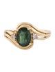 Ring 14K 1.33ct Green Sapphire & Diamond Ring