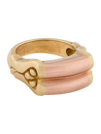 Ring 18K & 14K Textured Band