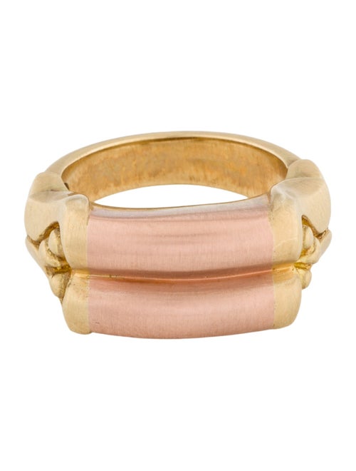 Ring 18K & 14K Textured Band