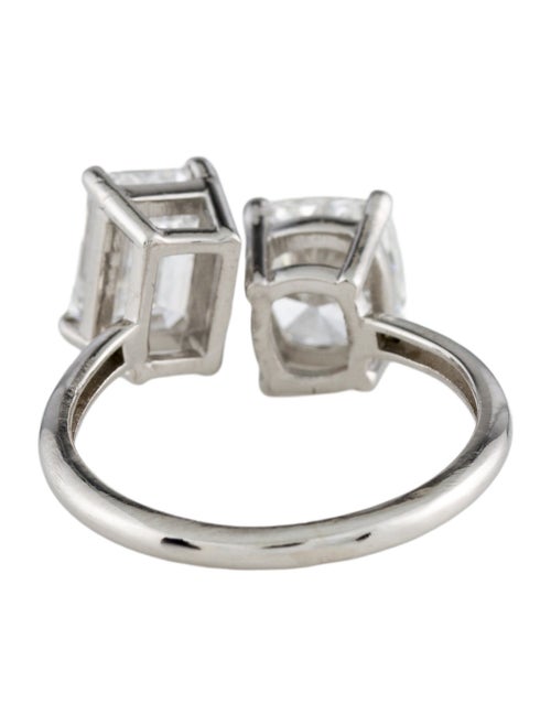Ring Platinum 3.11ctw Lab-Grown Diamond Toi et Moi Engagement Ring