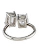 Ring Platinum 3.11ctw Lab-Grown Diamond Toi et Moi Engagement Ring