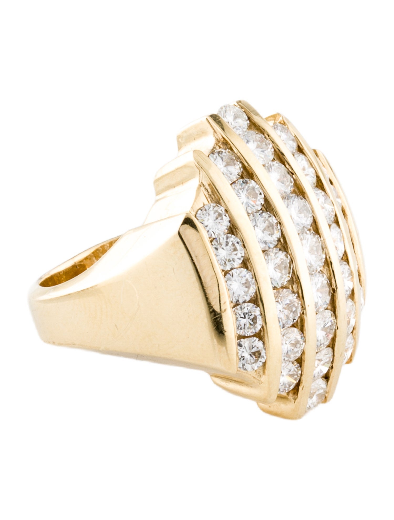 Ring 14K 3.36ctw Diamond Cocktail