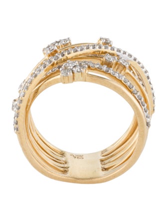 Ring 18K Diamond Crossover Band