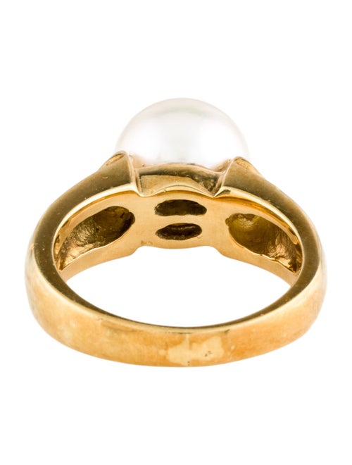 Ring 18K Pearl & Diamond Cocktail Ring