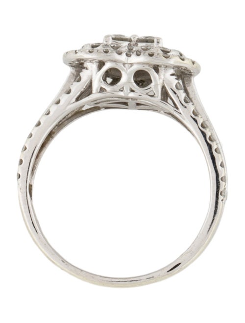 Ring 10K Diamond Heart Cocktail Ring