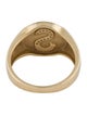 Ring 14K Diamond 'S' Signet Ring