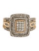 Ring 10K Diamond Cocktail Ring