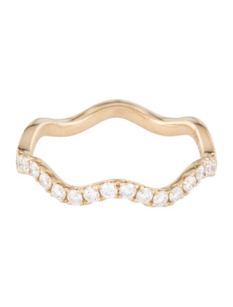 Ring 14K Diamond Wave Ring