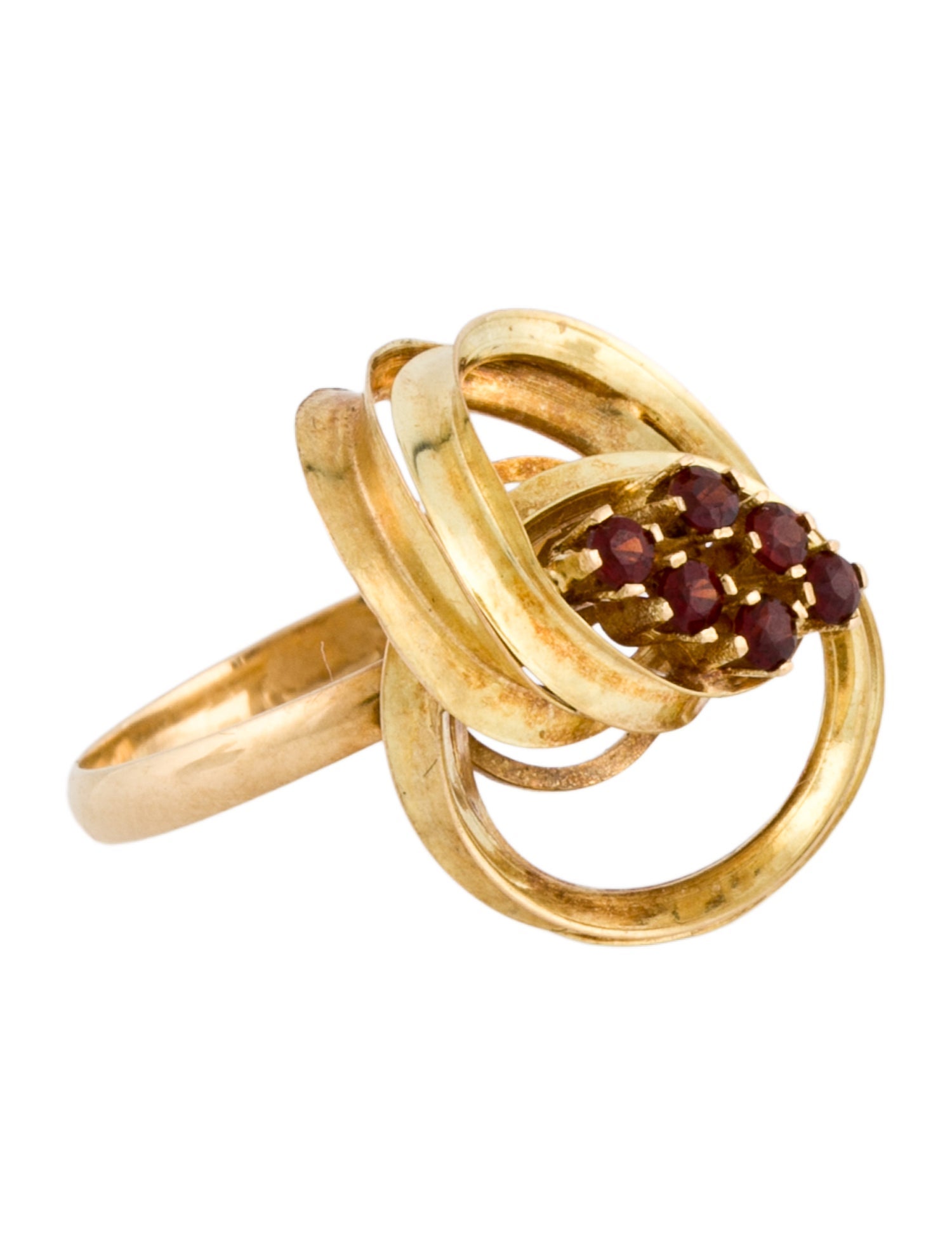 Ring 18K Garnet Cocktail