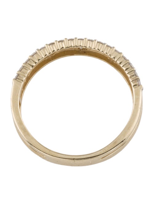 Ring 14K Diamond Double Row Band