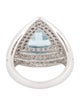 Ring 14K 2.68ct. Aquamarine & Diamond Cocktail Ring
