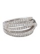 Ring 18K 1.30ctw Diamond Multirow Cocktail Ring