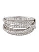 Ring 18K 1.30ctw Diamond Multirow Cocktail Ring