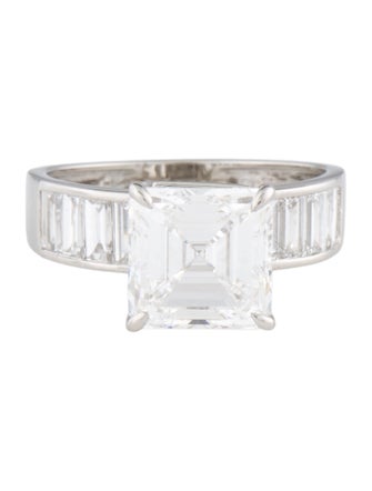 Ring Platinum 3.63ct Lab-Grown Diamond Engagement Ring
