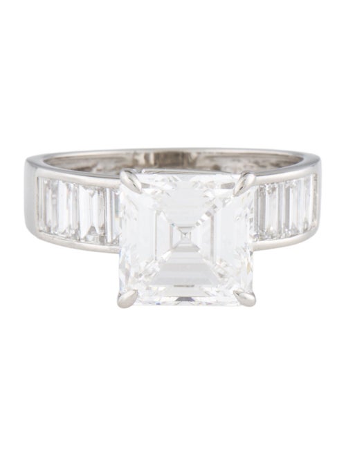 Ring Platinum 3.63ct Lab-Grown Diamond Engagement Ring