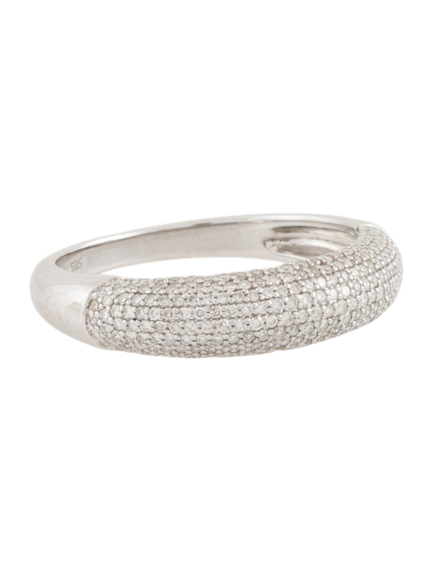 Ring 14K Diamond Dome Band