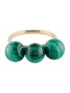 Ring 14K Malachite Beaded Ring