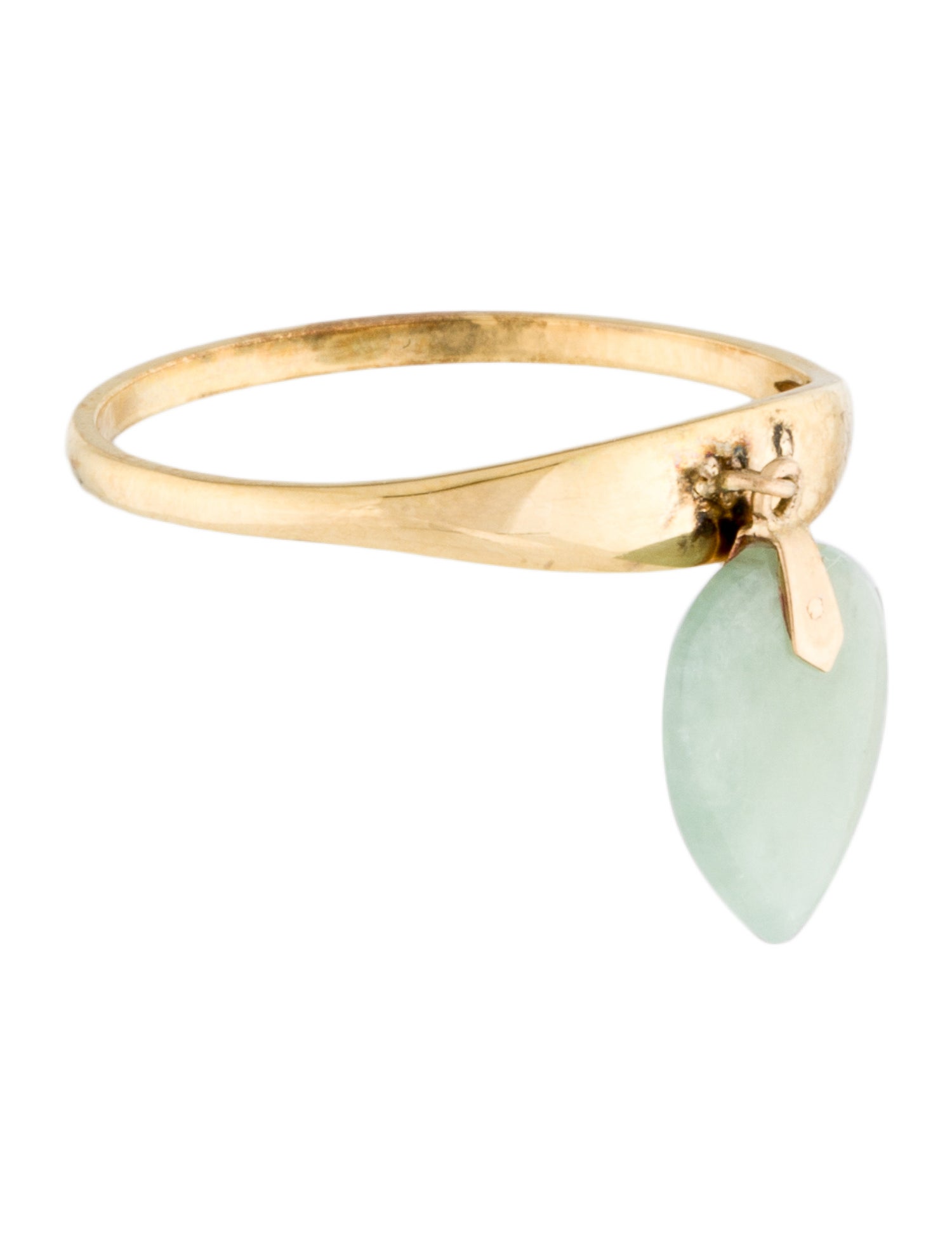 Ring 14K Jadeite Cocktail Ring
