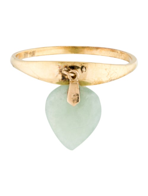 Ring 14K Jadeite Cocktail Ring