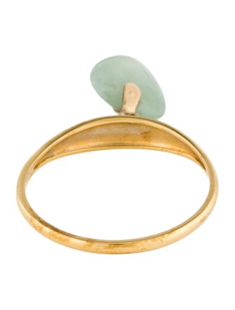 Ring 14K Jadeite Cocktail Ring