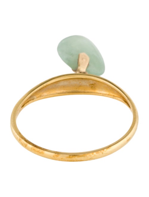 Ring 14K Jadeite Cocktail Ring