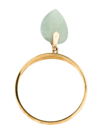 Ring 14K Jadeite Cocktail Ring